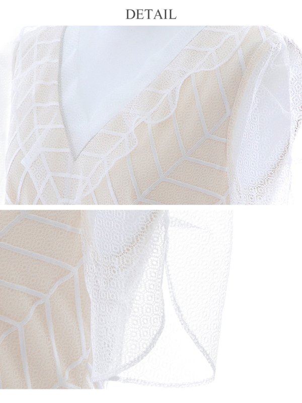 画像33: XS-Lサイズあり 【GINZA COUTURE/銀座クチュール】シースルー/ ワンカラー/ 半袖/ マキシ丈/ワンピース/ミニドレス/ キャバドレス[OF2]