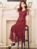 画像13: XS-Lサイズあり 【GINZA COUTURE/銀座クチュール】シースルー/ ワンカラー/ 半袖/ マキシ丈/ワンピース/ミニドレス/ キャバドレス[OF2]