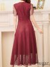 画像19: XS-Lサイズあり 【GINZA COUTURE/銀座クチュール】シースルー/ ワンカラー/ 半袖/ マキシ丈/ワンピース/ミニドレス/ キャバドレス[OF2]