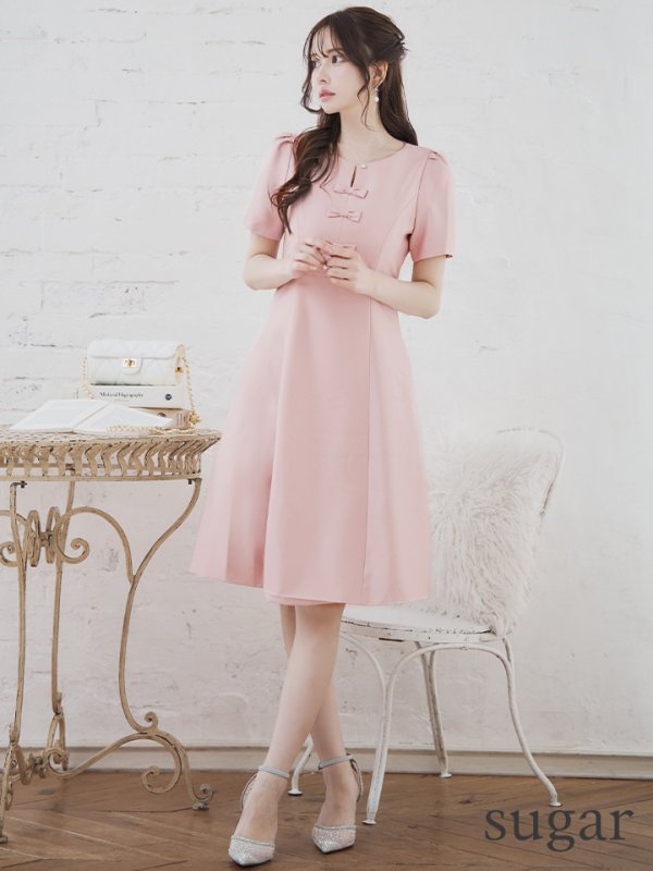 ピンク モデル:ゆめ 身長:160cm 着用サイズ:5号(XSサイズ)