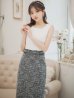 画像5: XS-Lサイズあり 【GINZA COUTURE/銀座クチュール】バイカラー/ 切替/ ツイード/ ノースリーブ/ タイト/ 膝丈/ ミディアムドレス/ キャバドレス[OF2]