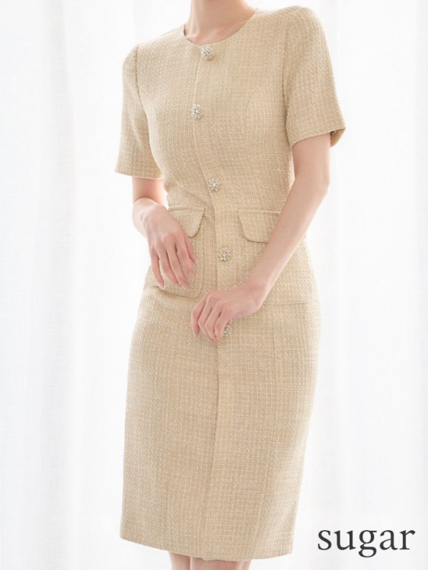 ベージュ モデル：ゆめ　身長：160cm　着用サイズ：Sサイズ