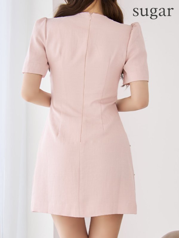 ピンク　モデル：ゆめ　身長：160cm　着用サイズ：7号(Sサイズ)