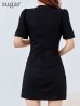 ブラック　モデル：まりん　身長：164cm　着用サイズ：7号(Sサイズ)