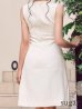 ホワイト　モデル：かるあ　身長：156cm　着用サイズ：7号(Sサイズ)