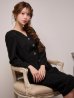 ブラック　モデル：るりぴ　身長：165cm　着用サイズ：7号(Sサイズ)