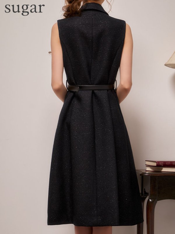 ブラック　モデル：るりぴ　身長：165cm　着用サイズ：7号(Sサイズ)