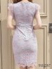 画像9: 【GINZA COUTURE/銀座クチュール】総レース/ ノースリーブ/ ミディアム丈/ タイト/ ワンピースドレス/ キャバドレス[OF2]