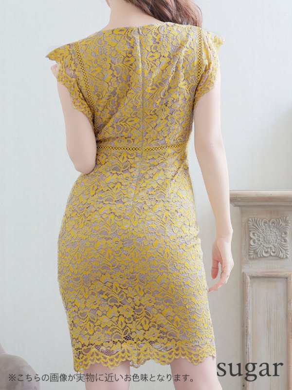 画像9: 【GINZA COUTURE/銀座クチュール】総レース/ ノースリーブ/ ミディアム丈/ タイト/ ミニドレス/ キャバドレス[OF2]