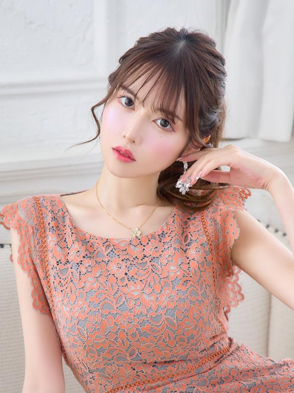 画像4: 【GINZA COUTURE/銀座クチュール】総レース/ ノースリーブ/ ミディアム丈/ タイト/ ミニドレス/ キャバドレス[OF2]