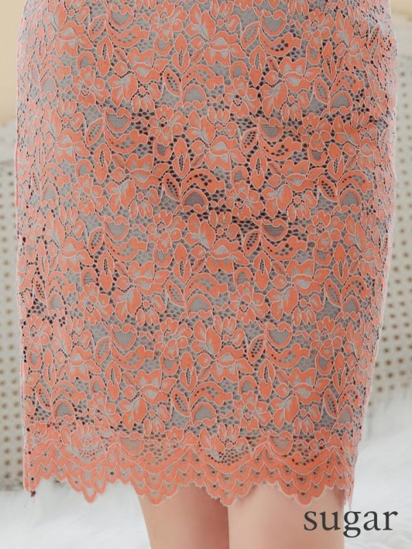 画像13: 【GINZA COUTURE/銀座クチュール】総レース/ ノースリーブ/ ミディアム丈/ タイト/ ミニドレス/ キャバドレス[OF2]