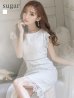 画像1: 【GINZA COUTURE/銀座クチュール】総レース/ ノースリーブ/ ミディアム丈/ タイト/ ワンピースドレス/ キャバドレス[OF2] (1)