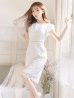 画像4: 【GINZA COUTURE/銀座クチュール】総レース/ ノースリーブ/ ミディアム丈/ タイト/ ワンピースドレス/ キャバドレス[OF2]