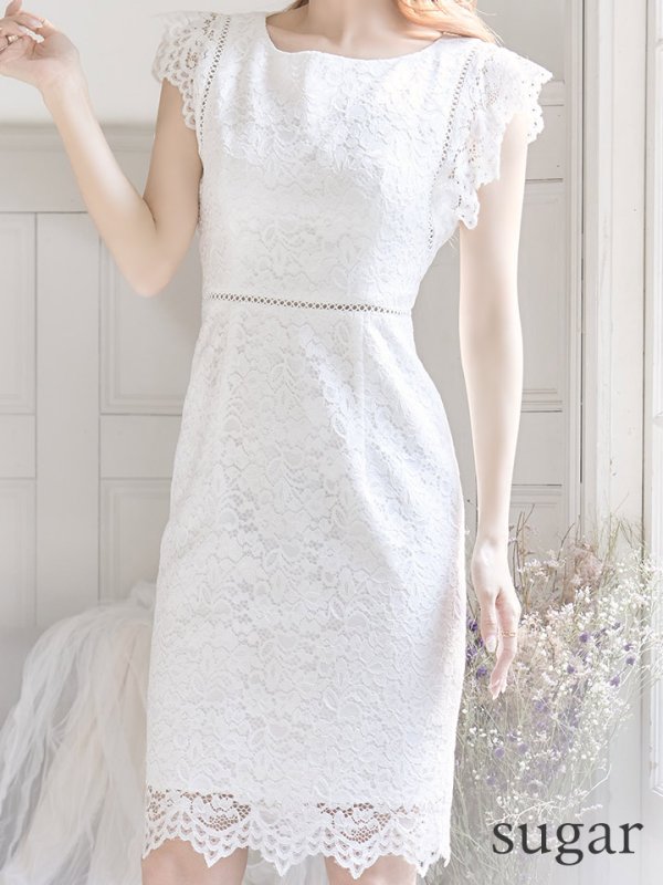 画像15: 【GINZA COUTURE/銀座クチュール】総レース/ ノースリーブ/ ミディアム丈/ タイト/ ミニドレス/ キャバドレス[OF2]