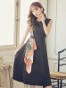 画像4: 【GINZA COUTURE/銀座クチュール】スカーフプリント/ 膝丈/ Aライン/ ワンピース/ ミニドレス/ キャバドレス[OF2]
