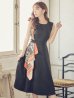 画像7: 【GINZA COUTURE/銀座クチュール】スカーフプリント/ 膝丈/ Aライン/ ワンピース/ ミニドレス/ キャバドレス[OF2]