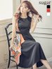 画像3: 【GINZA COUTURE/銀座クチュール】スカーフプリント/ 膝丈/ Aライン/ ワンピース/ ミニドレス/ キャバドレス[OF2]