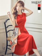 【GINZA COUTURE/銀座クチュール】スカーフプリント/ 膝丈/ Aライン/ ワンピース/ ミニドレス/ キャバドレス[OF2]