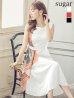 画像1: 【GINZA COUTURE/銀座クチュール】スカーフプリント/ 膝丈/ Aライン/ ワンピース/ ミニドレス/ キャバドレス[OF2] (1)