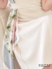 ベージュ モデル：真優川咲　身長：158cm　着用サイズ：5号(XSサイズ)