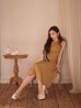 ブラウン　モデル：真優川咲　身長：159cm　着用サイズ：Sサイズ