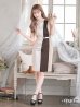 画像7: 【GINZA COUTURE/銀座クチュール】タック/ ノースリーブ/ ワンピース/ タイト/ ミディアムドレス/ ミニドレス/ キャバドレス[OF2]