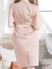 画像9: 【GINZA COUTURE/銀座クチュール】タック/ ノースリーブ/ ワンピース/ タイト/ ミディアムドレス/ ミニドレス/ キャバドレス[OF2]