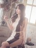 画像5: 【GINZA COUTURE/銀座クチュール】タック/ ノースリーブ/ ワンピース/ タイト/ ミディアムドレス/ ミニドレス/ キャバドレス[OF2]