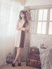 画像6: 【GINZA COUTURE/銀座クチュール】タック/ ノースリーブ/ ワンピース/ タイト/ ミディアムドレス/ ミニドレス/ キャバドレス[OF2]