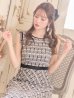 画像3: 【XS-Lサイズあり】 【GINZA COUTURE/銀座クチュール】ツイード/ ノースリーブ/ 膝丈/Aライン/ ワンピース/ ミディアムドレス/ キャバドレス[OF2]