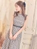 画像5: 【XS-Lサイズあり】 【GINZA COUTURE/銀座クチュール】ツイード/ ノースリーブ/ 膝丈/Aライン/ ワンピース/ ミディアムドレス/ キャバドレス[OF2]