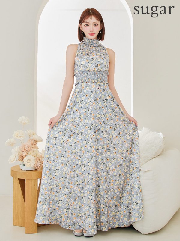 グレーxイエロー モデル:明日花キララ 身長162cm 着用サイズ:7号(Sサイズ)着用