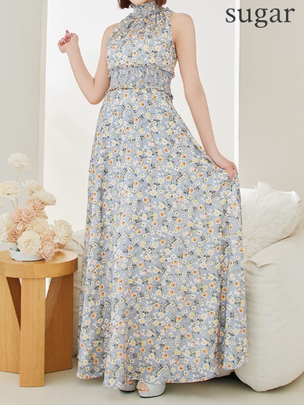 グレーxイエロー モデル:明日花キララ 身長162cm 着用サイズ:7号(Sサイズ)着用