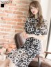 【GINZA COUTURE/銀座クチュール】フラワー刺?/ リボンネック/ワンピース/ミモレ丈/ミニドレス/ キャバドレス/ブラック