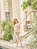 画像4: XS-Lサイズあり 【GINZA COUTURE/銀座クチュール】フラワープリント/ ノースリーブ/ プリーツ/ ミディアム丈/ ワンピース/ ミニドレス/ キャバドレス[OF2]