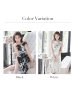 画像16: XS-Lサイズあり 【GINZA COUTURE/銀座クチュール】フラワープリント/ ノースリーブ/ プリーツ/ ミディアム丈/ ワンピース/ ミニドレス/ キャバドレス[OF2]