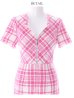 画像12: XS-Lサイズあり 【GINZA COUTURE/銀座クチュール】ツイード/ 半袖/ 袖あり/ フロントジップ/ タイト/ ワンピース/ ミニドレス/ キャバドレス[OF2]