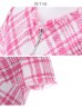 画像13: XS-Lサイズあり 【GINZA COUTURE/銀座クチュール】ツイード/ 半袖/ 袖あり/ フロントジップ/ タイト/ ワンピース/ ミニドレス/ キャバドレス[OF2]