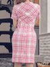 画像9: XS-Lサイズあり 【GINZA COUTURE/銀座クチュール】ツイード/ 半袖/ 袖あり/ フロントジップ/ タイト/ ワンピース/ ミニドレス/ キャバドレス[OF2]