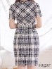 画像10: XS-Lサイズあり 【GINZA COUTURE/銀座クチュール】ツイード/ 半袖/ 袖あり/ フロントジップ/ タイト/ ワンピース/ ミニドレス/ キャバドレス[OF2]