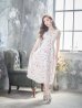 画像3: XS-Lサイズあり 【GINZA COUTURE/銀座クチュール】フラワープリント/ ノースリーブ/ ミディアム丈/ ワンピース/ ミニドレス/ キャバドレス[OF2]