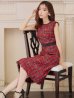 画像3: 【GINZA COUTURE/銀座クチュール】 ツイード/ ノースリーブ/ Aライン/ ワンピース/ ひざ丈/ ミディアムドレス/ キャバドレス[OF2]