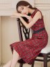 画像4: 【GINZA COUTURE/銀座クチュール】 ツイード/ ノースリーブ/ Aライン/ ワンピース/ ひざ丈/ ミディアムドレス/ キャバドレス[OF2]