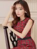 画像6: 【GINZA COUTURE/銀座クチュール】 ツイード/ ノースリーブ/ Aライン/ ワンピース/ ひざ丈/ ミディアムドレス/ キャバドレス[OF2]