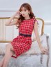 画像6: 【GINZA COUTURE/銀座クチュール】 ツイード/ ノースリーブ/ タイト/ ワンピース/ ひざ丈/ ミディアムドレス/ キャバドレス[OF2]