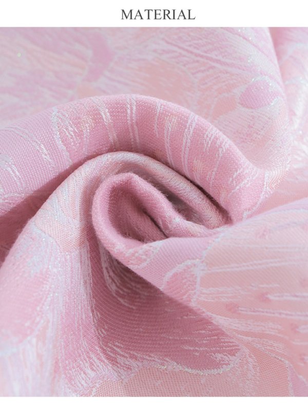 画像5: XS-Lサイズあり 【GINZA COUTURE/銀座クチュール】フラワー刺繍/ ボートネック/ ノースリーブ/ Aライン/ テールカット/ ミモレ丈/ ワンピース/ ミディアムドレス/ キャバドレス[OF2]