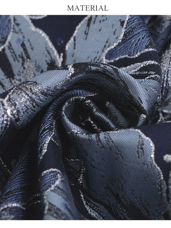 画像25: XS-Lサイズあり 【GINZA COUTURE/銀座クチュール】フラワー刺繍/ ボートネック/ ノースリーブ/ Aライン/ テールカット/ ミモレ丈/ ワンピース/ ミディアムドレス/ キャバドレス[OF2]