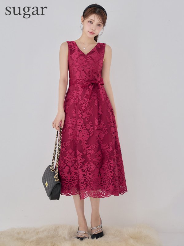 アンゴラレッド　モデル：ももか　身長：156cm　着用サイズ：7号(Sサイズ)