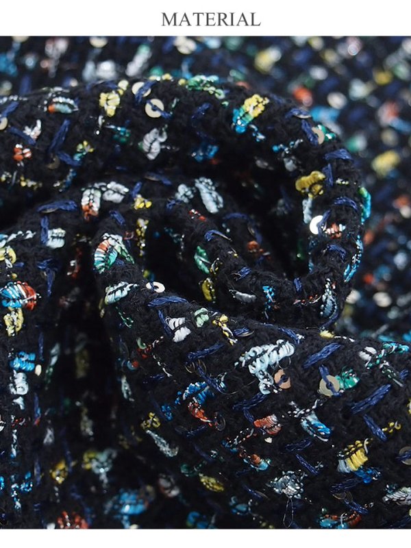 画像32: XS-Lサイズあり【ERUKEI エルケイ】ツイード/ ノースリーブ/ ミディアム丈/ タイト/ ミニドレス/ キャバドレス[OF2]