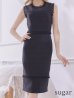 ブラック モデル：ほずみ　身長：157cm　着用サイズ：7号(Sサイズ)